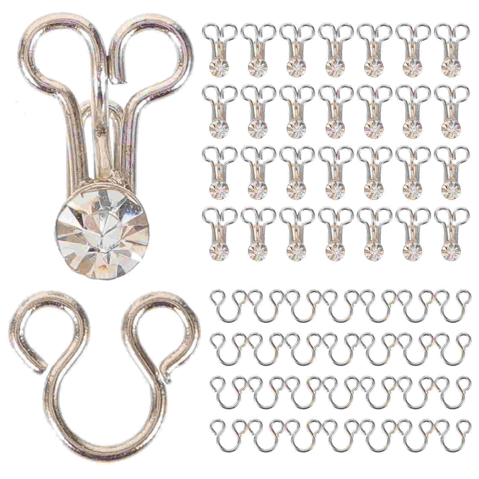 20 Pcs Buckle Bras Metal Clothing Buttons Hook and Eye Sewing Connector Pants Closure
20 Pcs Buckle Bras Metal Clothing Buttons Hook and Eye Sewing Connector Pants Closure