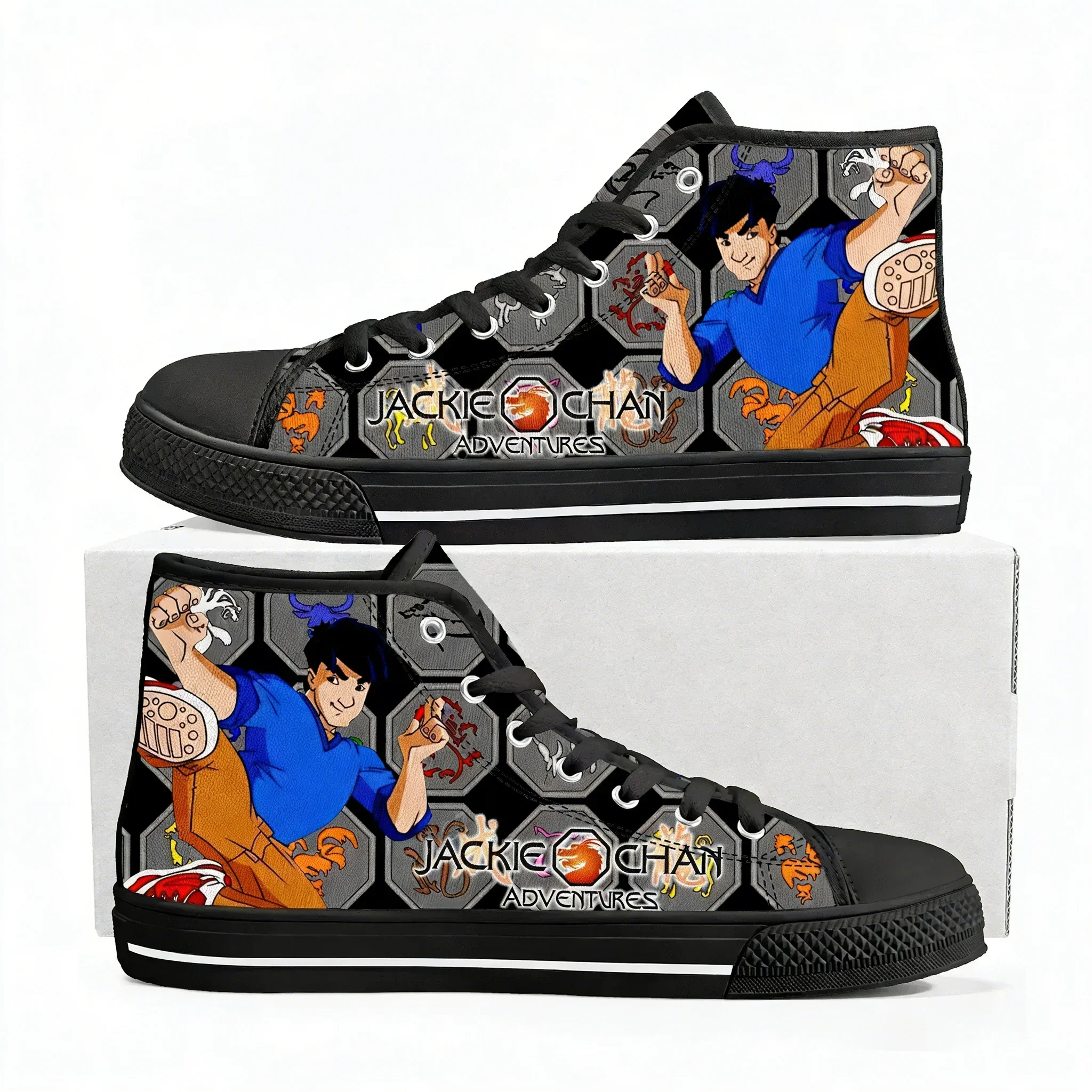 Jackie Chan Adventures High Top Sneakers Mens Womens High Quality Canvas Sneaker Anime Cartoon Casual Custom Made Shoes
Jackie Chan Adventures High Top Sneakers Mens Womens High Quality Canvas Sneaker Anime Cartoon Casual Custom Made Shoes