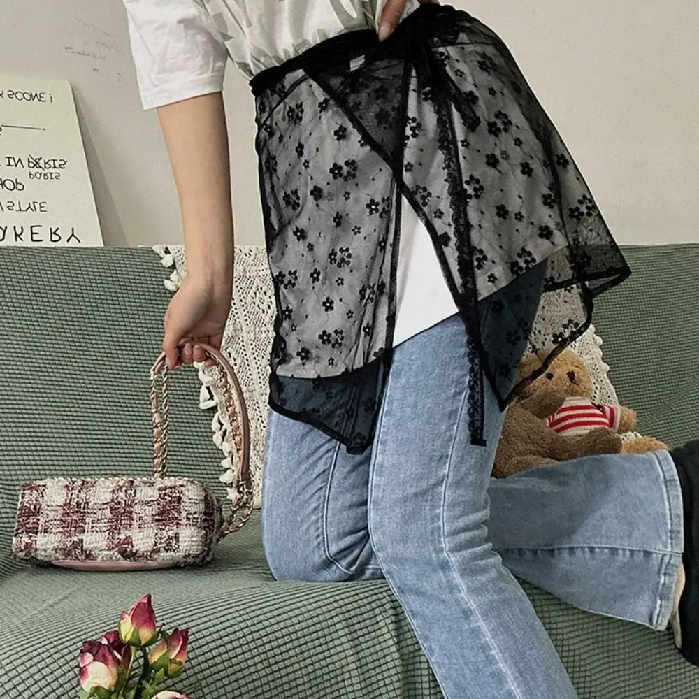 Fashion Floral Lace Open Skirt Lace Solid Color See Through Skirt Korean Style Irregular Mesh Skirts Streetwear
Fashion Floral Lace Open Skirt Lace Solid Color See Through Skirt Korean Style Irregular Mesh Skirts Streetwear