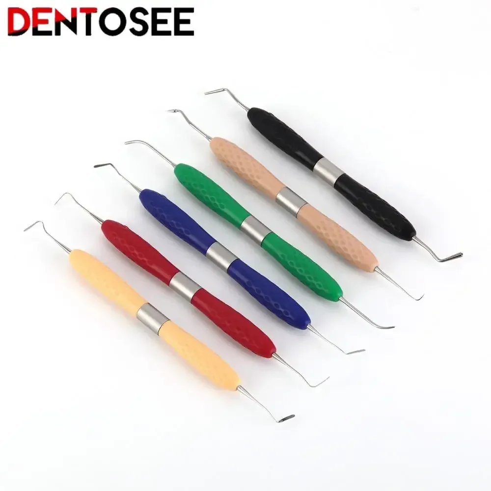 6Pcs/set Dental Aesthetic Restoration Tools Resin Filler Lm Resin Knife with Silicone Handle
6Pcs/set Dental Aesthetic Restoration Tools Resin Filler Lm Resin Knife with Silicone Handle
