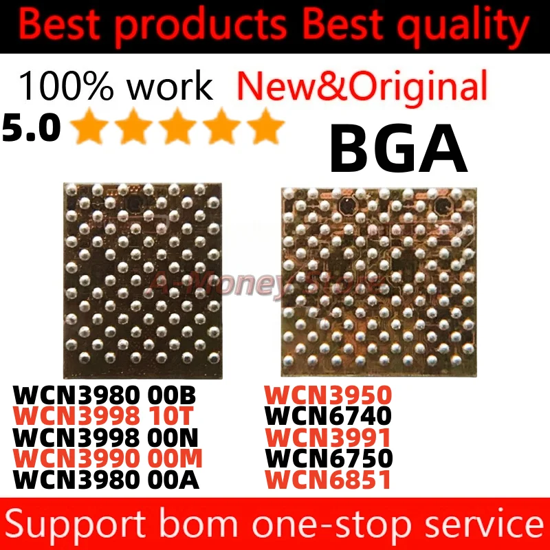 (5pcs) WCN3988 WCN6851 WCN6740 WCN3950 WCN3980 WCN3990 WCN3991 WCN6750 BGA
(5pcs) WCN3988 WCN6851 WCN6740 WCN3950 WCN3980 WCN3990 WCN3991 WCN6750 BGA