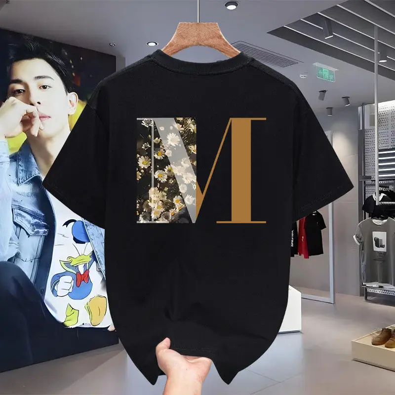 American Heavyweight Pure Cotton Men's Short-sleeve T-shirt with Print, Summer Trendy Brand, Crew Neck, Stylish and Cool Top
American Heavyweight Pure Cotton Men's Short-sleeve T-shirt with Print, Summer Trendy Brand, Crew Neck, Stylish and Cool Top
