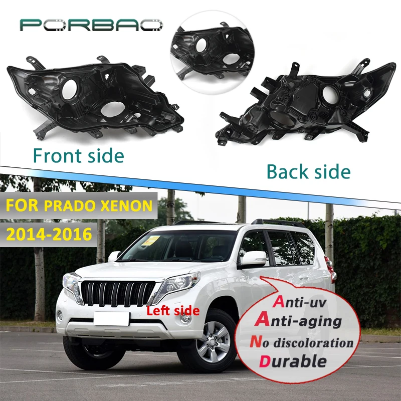 Headlight Housing Base For Toyota Prado HID 2014 2015 2016 Car Rear Base Replacement Lampshade Lens Lamp Back Cover
Headlight Housing Base For Toyota Prado HID 2014 2015 2016 Car Rear Base Replacement Lampshade Lens Lamp Back Cover