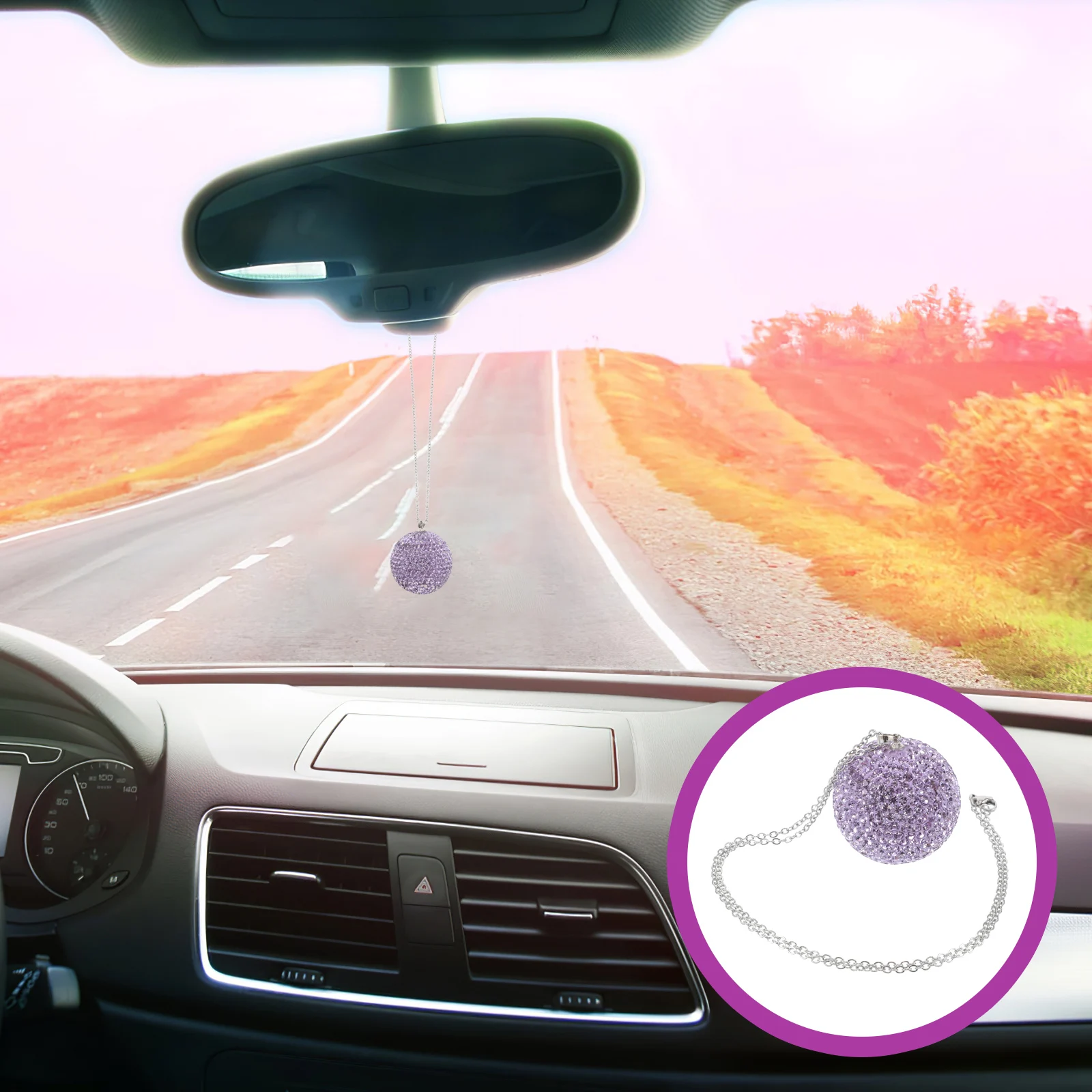 Car Crystal Ball Hanging Ornament Durable Rhinestone Decor For Car Home Office Interior Sparkly Pendant Charm Accessories Rear
Car Crystal Ball Hanging Ornament Durable Rhinestone Decor For Car Home Office Interior Sparkly Pendant Charm Accessories Rear