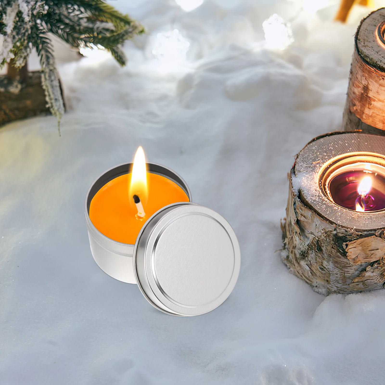 4pcs Aromatherapy Gift Cans Empty Metal Containers for Making Storage Jars Tea Light Holders Mini White Silver
4pcs Aromatherapy Gift Cans Empty Metal Containers for Making Storage Jars Tea Light Holders Mini White Silver
