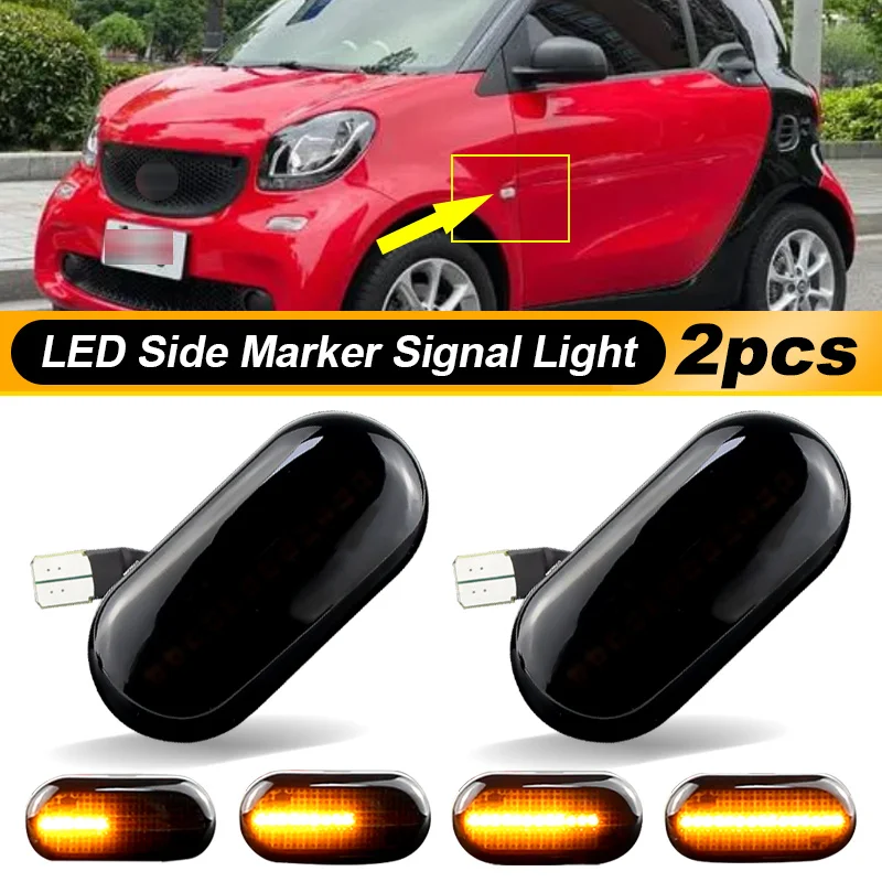 2pcs LED Turn Signal Side Marker Light For mercedes-benz Smart FORTWO Coupe 453 Cabriolet 453 2015-2019 7701047517
2pcs LED Turn Signal Side Marker Light For mercedes-benz Smart FORTWO Coupe 453 Cabriolet 453 2015-2019 7701047517