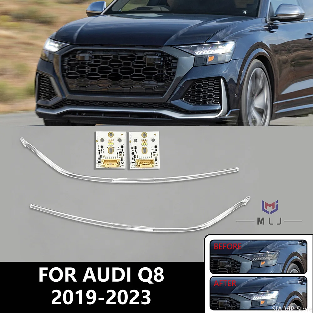 DRL CHIP Light Guide Tube For AUDI Q8 2019-2023 Low-end version Car white LED Light Source board LED lamp tube Car Accessories
DRL CHIP Light Guide Tube For AUDI Q8 2019-2023 Low-end version Car white LED Light Source board LED lamp tube Car Accessories