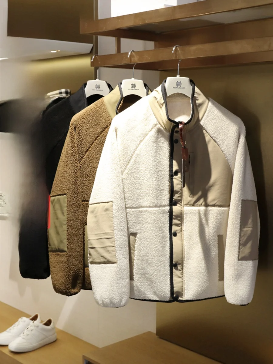 Italian Luxury Fleece Lined Lamb Fur Jacket Fake Leather And Wool Integrated Autumn Winter New Style Men's Loose Fit Jacket
Italian Luxury Fleece Lined Lamb Fur Jacket Fake Leather And Wool Integrated Autumn Winter New Style Men's Loose Fit Jacket