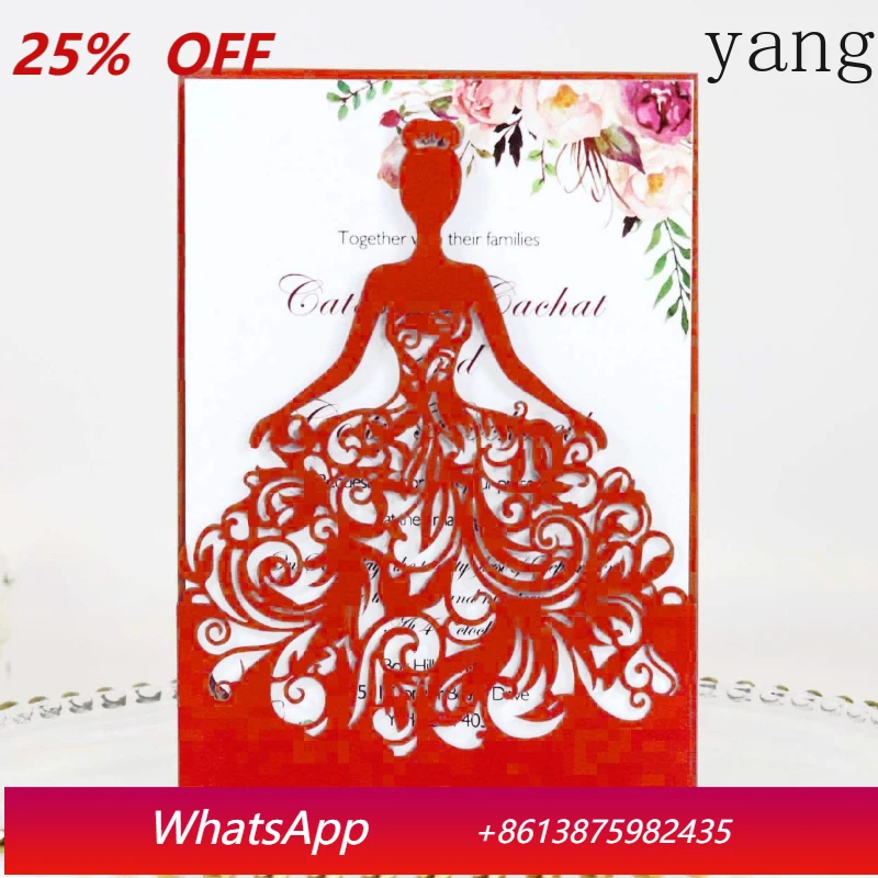 Yjq 50pcs wedding invitation lover holiday card laser hollow invitation
Yjq 50pcs wedding invitation lover holiday card laser hollow invitation