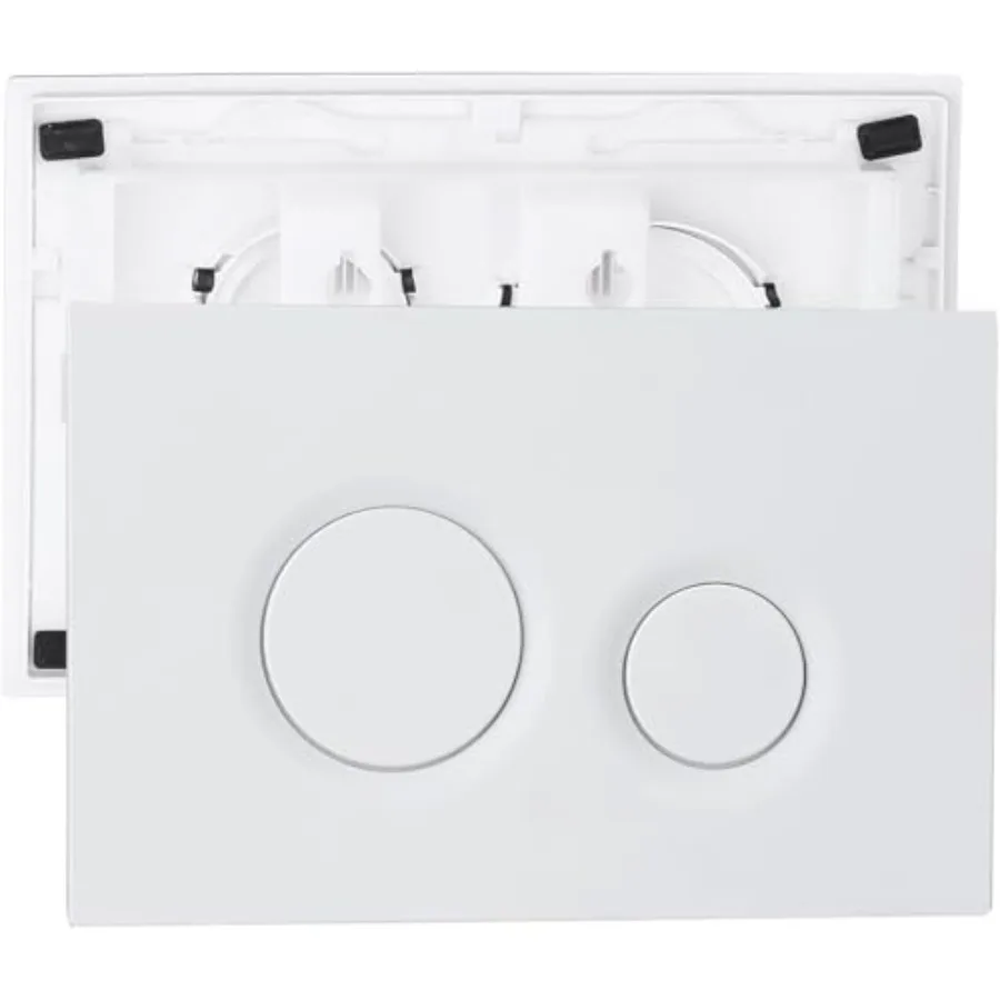 Dual Button Push Plate Compatible with TOTO YT930WH Dual Flush Round Push Button Plate, Toilet Replacement Parts for In Wall Ta
Dual Button Push Plate Compatible with TOTO YT930WH Dual Flush Round Push Button Plate, Toilet Replacement Parts for In Wall Ta