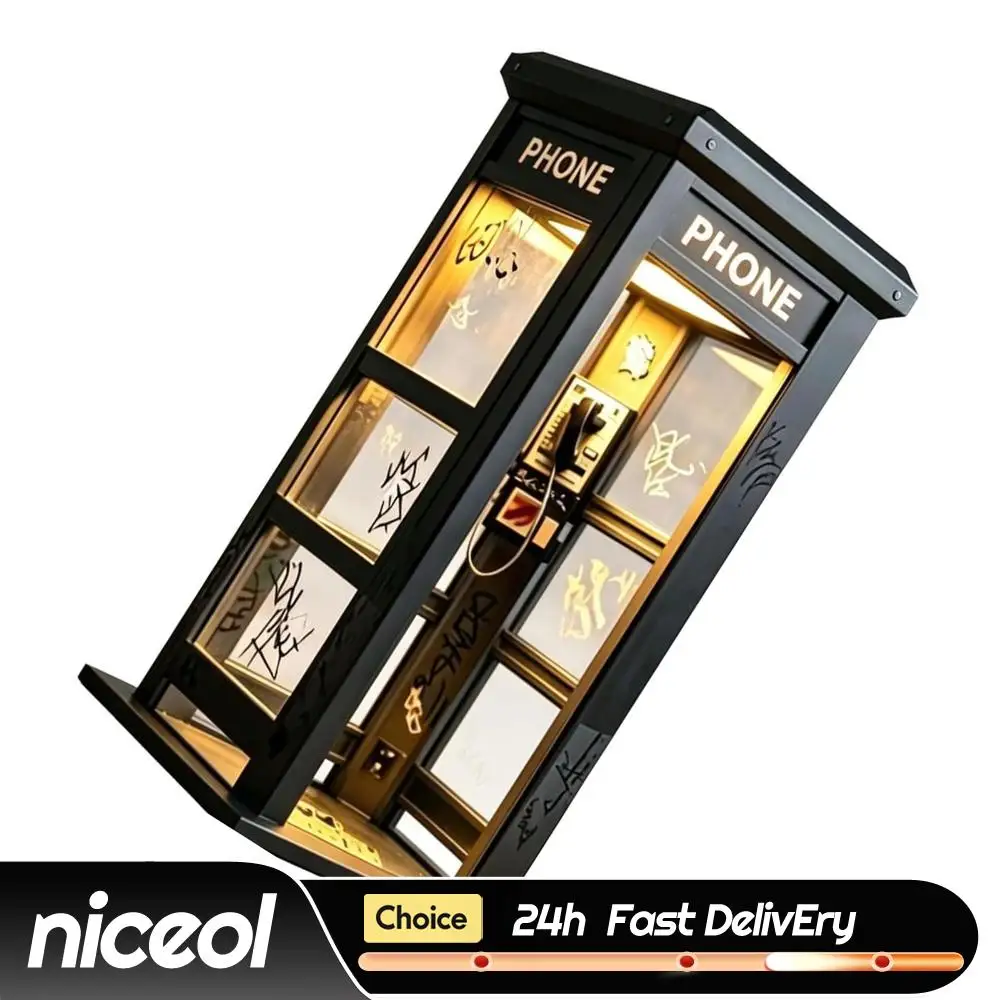 Retro Tall Phonebooth Lamp with Warm LED Lighting Mini Phone Booth Accent Light for Bedroom Office Unique Home Decor Gift
Retro Tall Phonebooth Lamp with Warm LED Lighting Mini Phone Booth Accent Light for Bedroom Office Unique Home Decor Gift