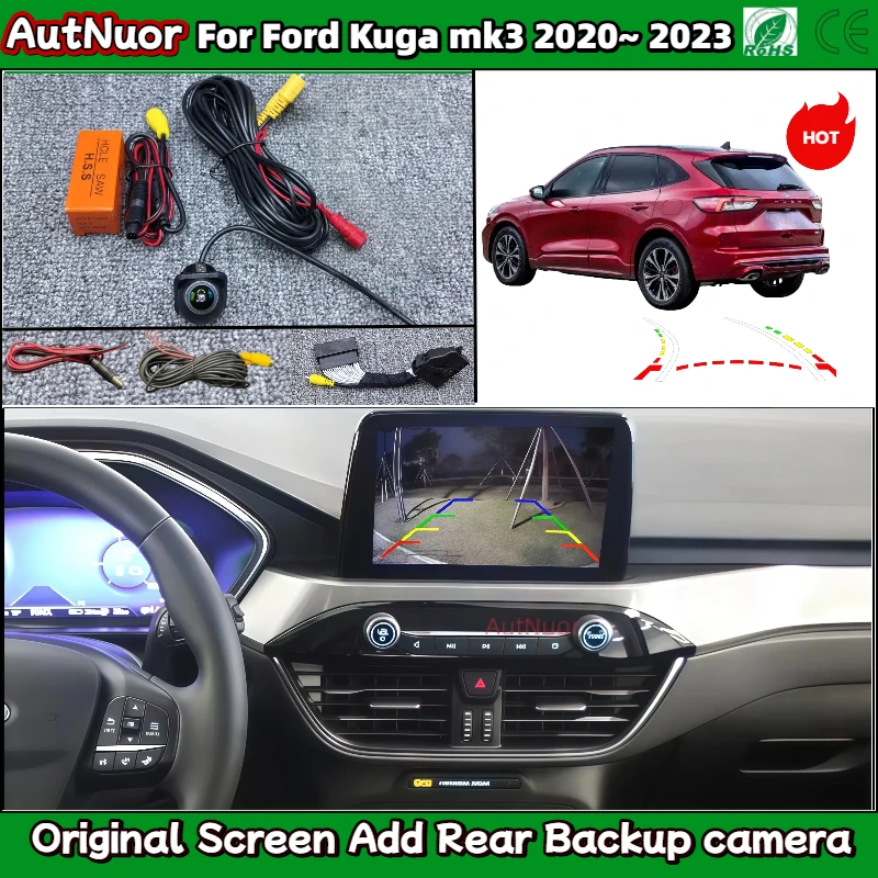 For Ford Kuga mk3 2020~ 2023 Sync 3 OEM screen add reversing Camera HD Backup camera Rear View Camera Fish Eye Lens
For Ford Kuga mk3 2020~ 2023 Sync 3 OEM screen add reversing Camera HD Backup camera Rear View Camera Fish Eye Lens