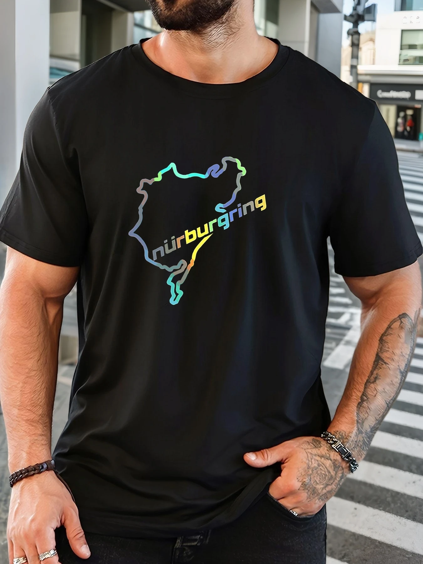 Men's Cotton Printed T-Shirt Nürburgring Track Pattern Summer Casual Oversized Round Neck Short Sleeve Comfortable Daily Tee
Men's Cotton Printed T-Shirt Nürburgring Track Pattern Summer Casual Oversized Round Neck Short Sleeve Comfortable Daily Tee
