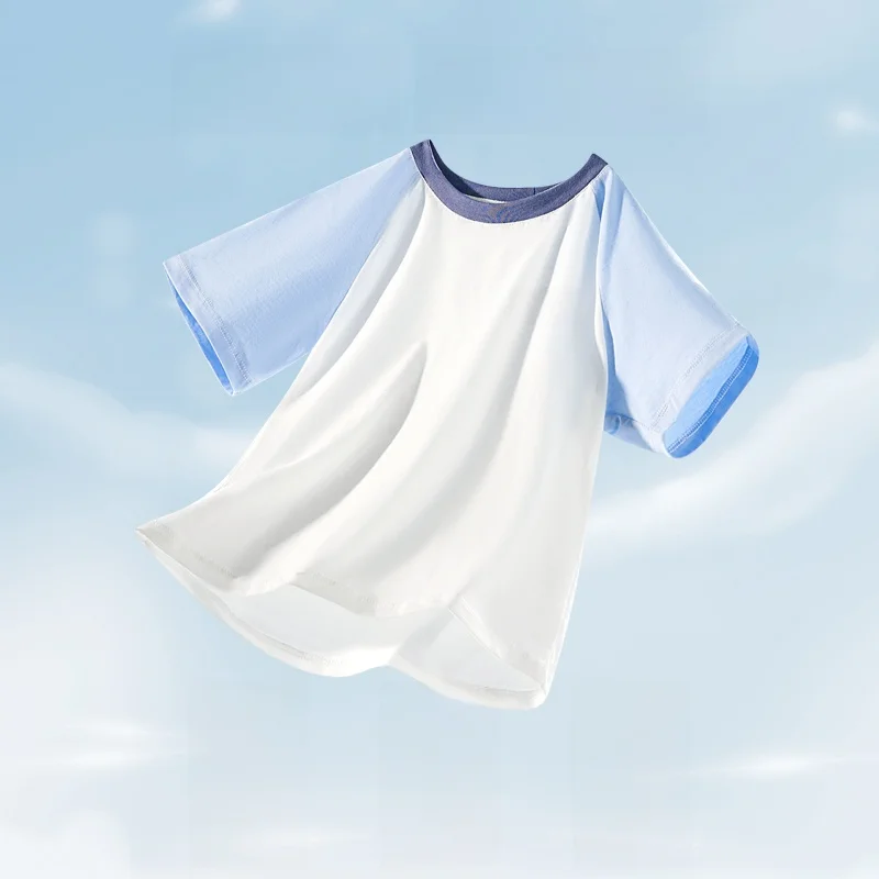 Детская футболка OUYUN из 100% хлопка с рукавом реглан, летняя, с коротким рукавом, круглым вырезом, размеры 90, 100, 110
Детская футболка OUYUN из 100% хлопка с рукавом реглан, летняя, с коротким рукавом, круглым вырезом, размеры 90, 100, 110