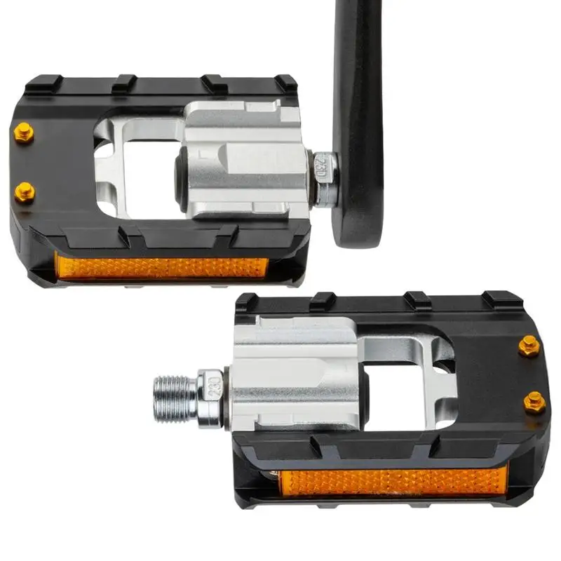 Folding Bike Pedals Set Of 2 Foldable Bike Pedals 9/16 Inch With Reflective Strips Quick-Release Cycling Parts For Upgrade
Folding Bike Pedals Set Of 2 Foldable Bike Pedals 9/16 Inch With Reflective Strips Quick-Release Cycling Parts For Upgrade