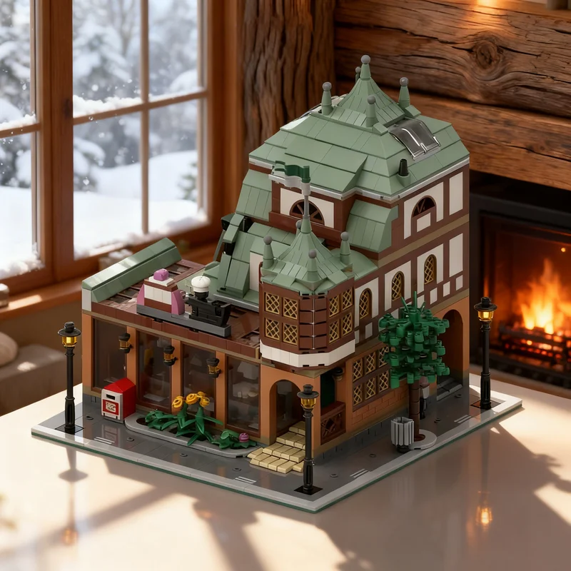 2336pcs MOC Restaurant Zur Modular Streetscape Model Building blocks Construction toys Christmas gifts Brick Kids idea
2336pcs MOC Restaurant Zur Modular Streetscape Model Building blocks Construction toys Christmas gifts Brick Kids idea