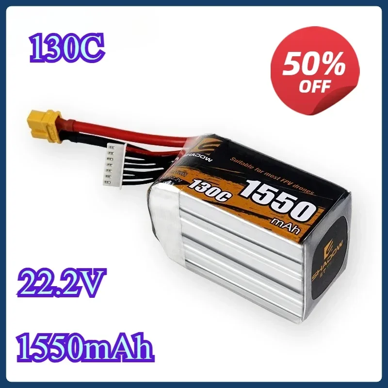Upgrade 6s 22.2V 1550mAh 130C LiPo Battery For RC Helicopter Quadcopter FPV Racing Drone Parts 22.2v Drones Battery With XT60
Upgrade 6s 22.2V 1550mAh 130C LiPo Battery For RC Helicopter Quadcopter FPV Racing Drone Parts 22.2v Drones Battery With XT60