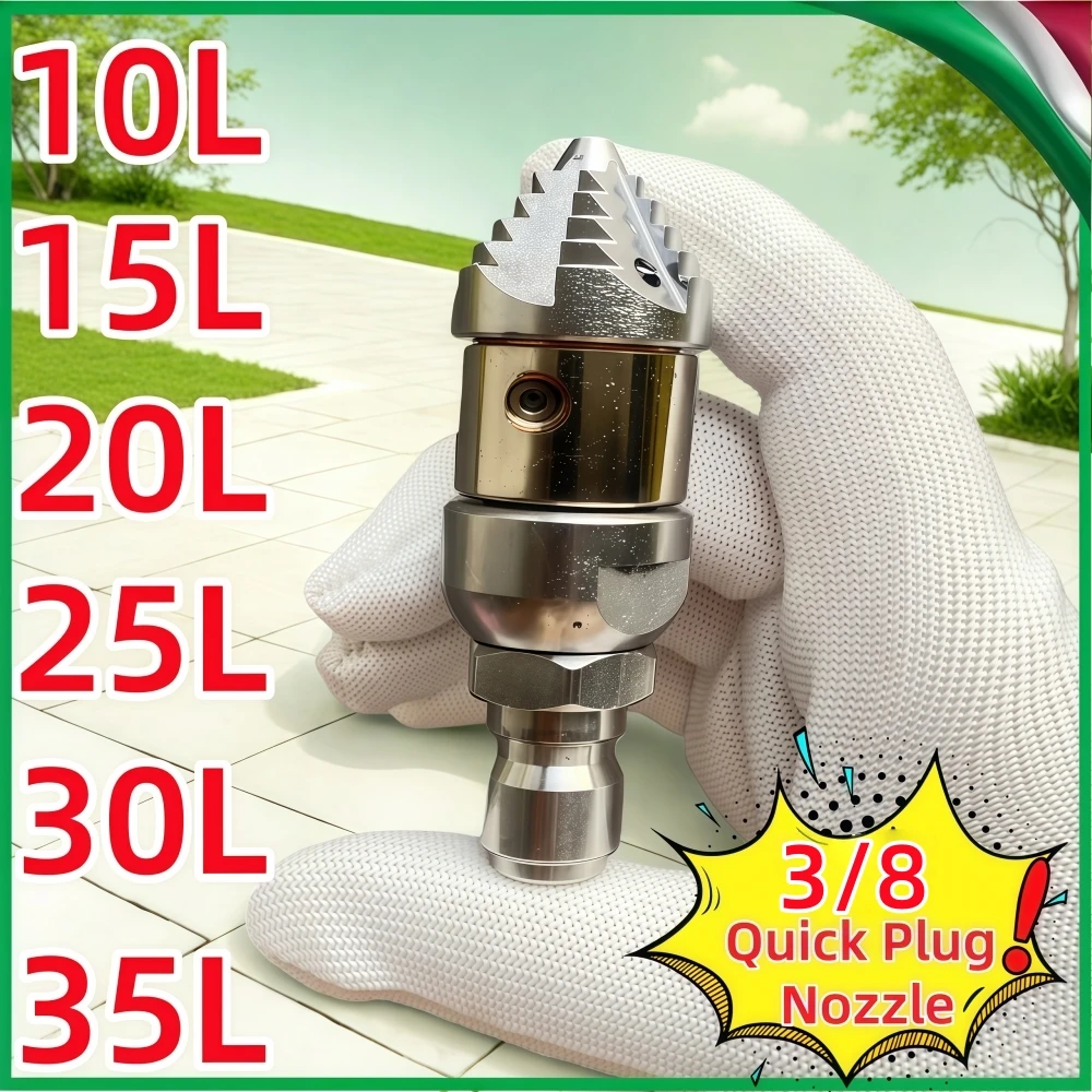 3/8 Sewer Rotate Jetting Nozzles Drain Cleaner Nozzles Pipeline Cleaning Tools Pressure Washer Accessories Flow Rate 10L~35L/Min
3/8 Sewer Rotate Jetting Nozzles Drain Cleaner Nozzles Pipeline Cleaning Tools Pressure Washer Accessories Flow Rate 10L~35L/Min