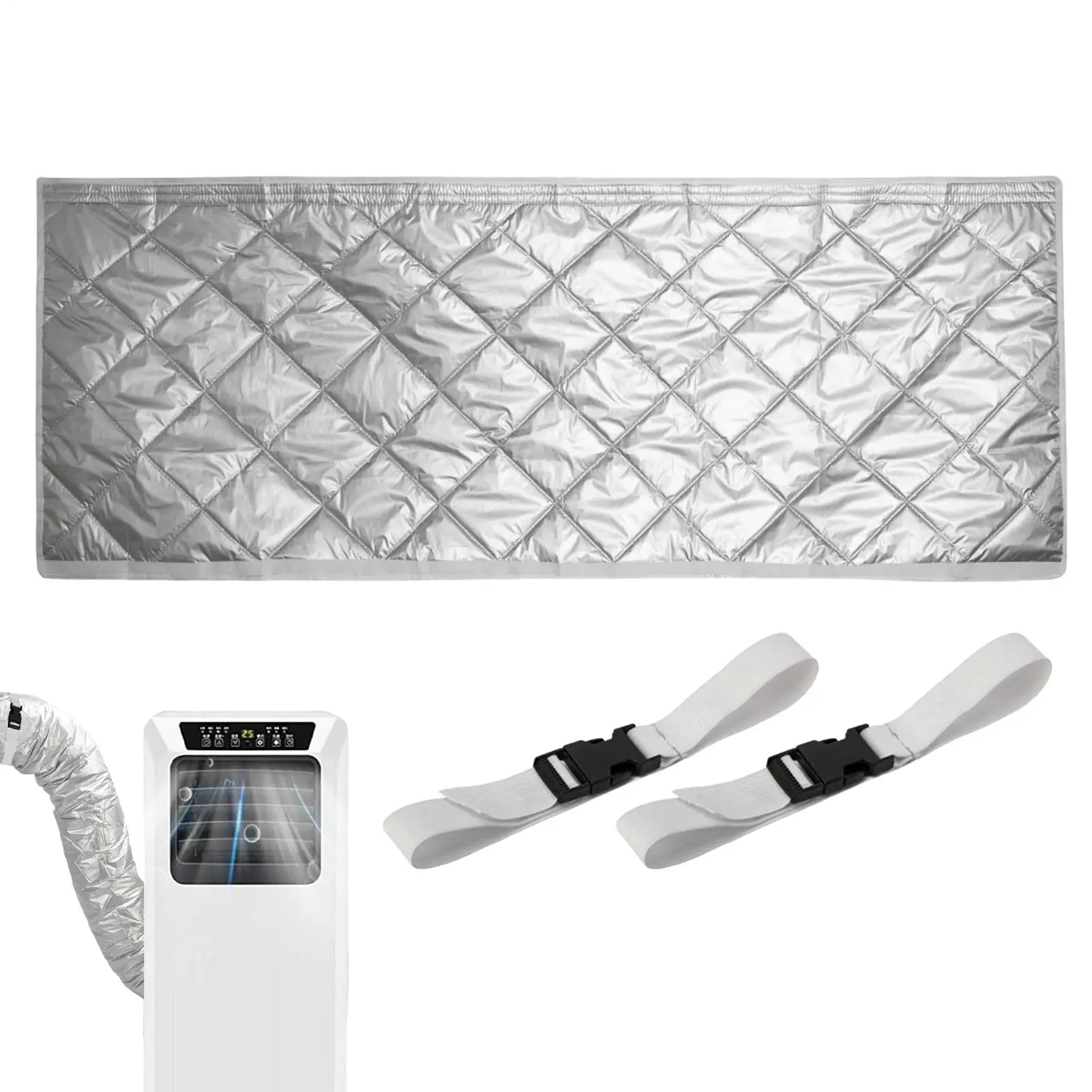 Portable AC Hose Wrap Protective Quilting Dust Sleeve AC Insulated Hose Wrap with 2 Adjustable Buckle Straps for 5.9 Inch
Portable AC Hose Wrap Protective Quilting Dust Sleeve AC Insulated Hose Wrap with 2 Adjustable Buckle Straps for 5.9 Inch