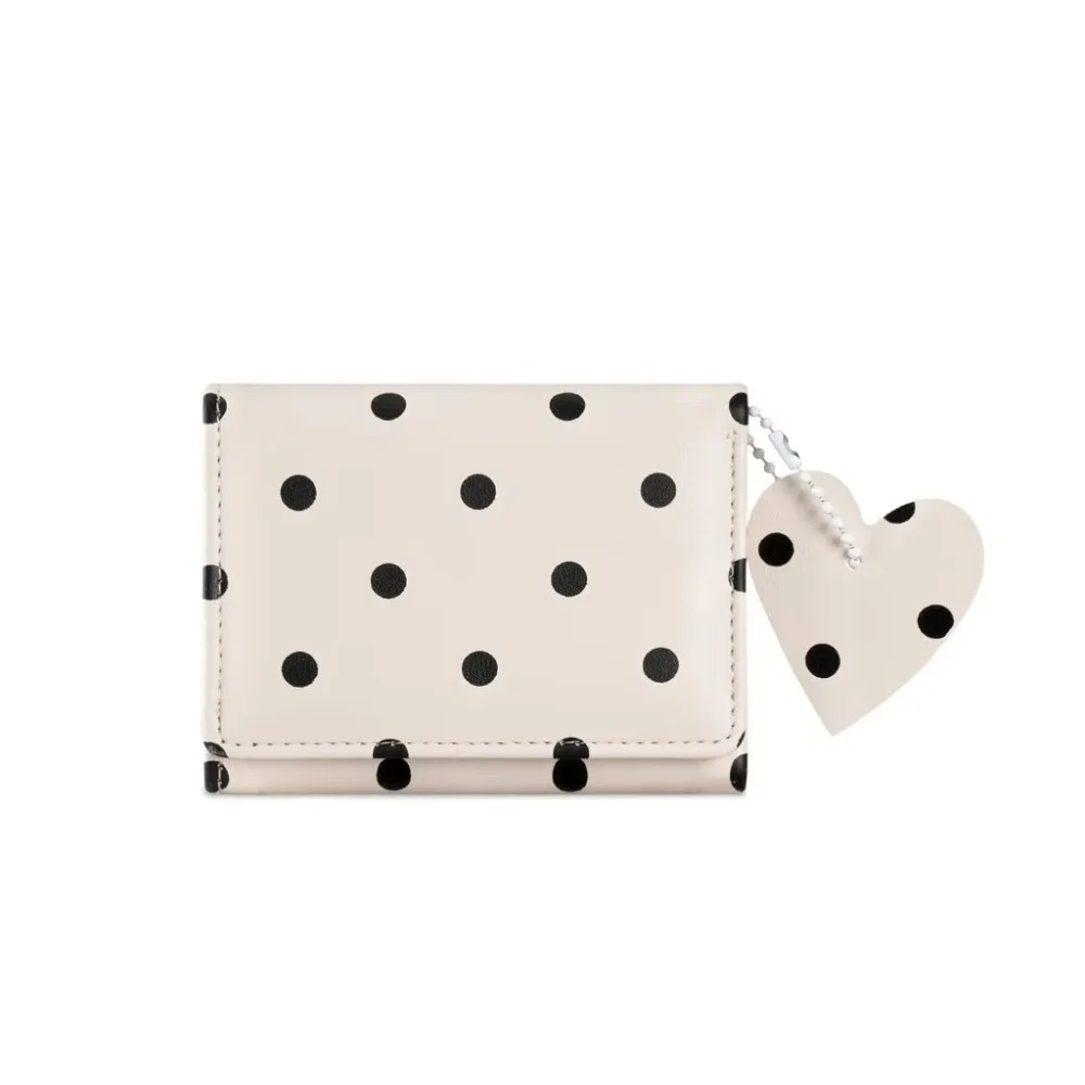 Fashion Sweet Trifold Polka Dot Wallet Multi-functional Multi-card Slot PU Card Holder Lightweight Portable Coin Purse Girls
Fashion Sweet Trifold Polka Dot Wallet Multi-functional Multi-card Slot PU Card Holder Lightweight Portable Coin Purse Girls