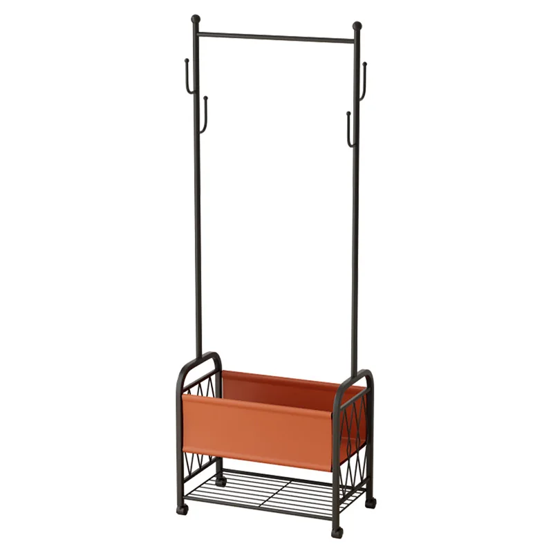 Movable Clothes Rack Floor Hanging Coat Racks Household Living Room Wind Iron Art Double Layer Storage Rack
Movable Clothes Rack Floor Hanging Coat Racks Household Living Room Wind Iron Art Double Layer Storage Rack