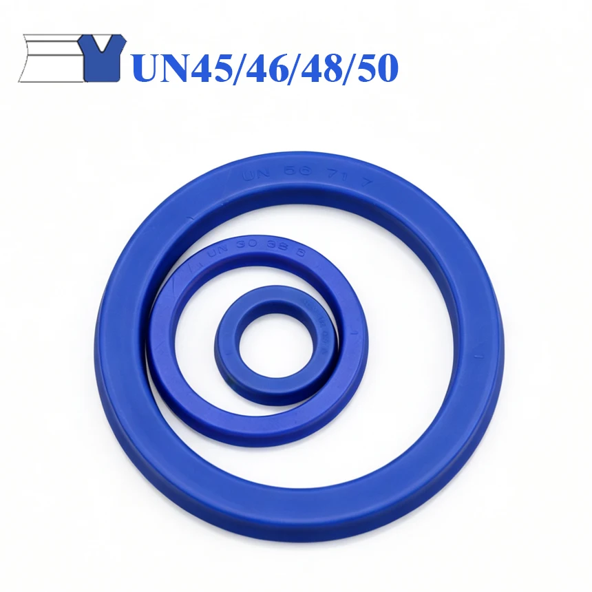 UN 45/46/48/50*53/55/56/57/58/60/62/63/65/66/70/72*6/7/8/9/10/11.5/12/16 Blue Polyurethane Oil Seal U/Y Lip Hydraulic Rod Seal
UN 45/46/48/50*53/55/56/57/58/60/62/63/65/66/70/72*6/7/8/9/10/11.5/12/16 Blue Polyurethane Oil Seal U/Y Lip Hydraulic Rod Seal