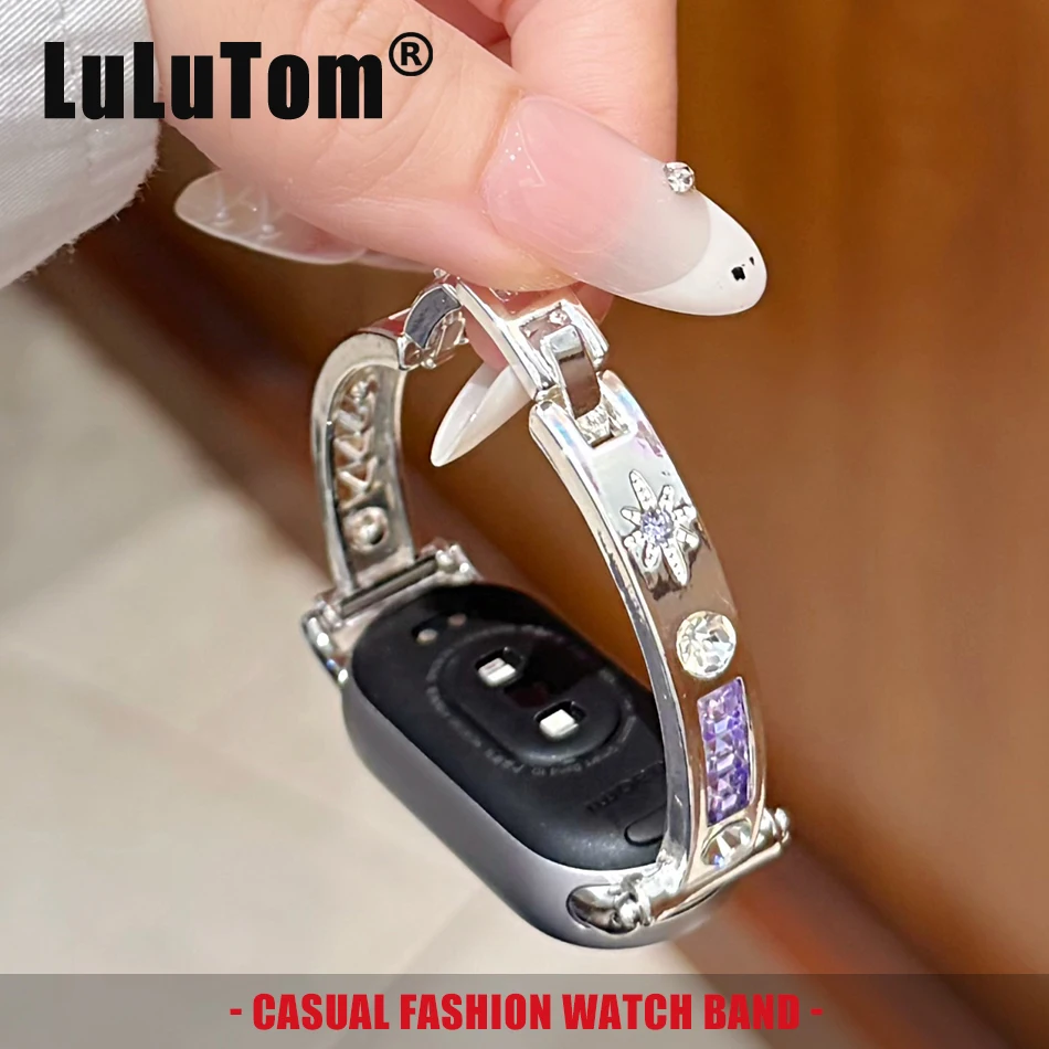Luxury Star Rays Diamond Bracelet Watch Band For Xiaomi Mi Band 10 9 8 Pro Metal Strap For Miband 8Pro 9 Pro Replace Wristband
Luxury Star Rays Diamond Bracelet Watch Band For Xiaomi Mi Band 10 9 8 Pro Metal Strap For Miband 8Pro 9 Pro Replace Wristband