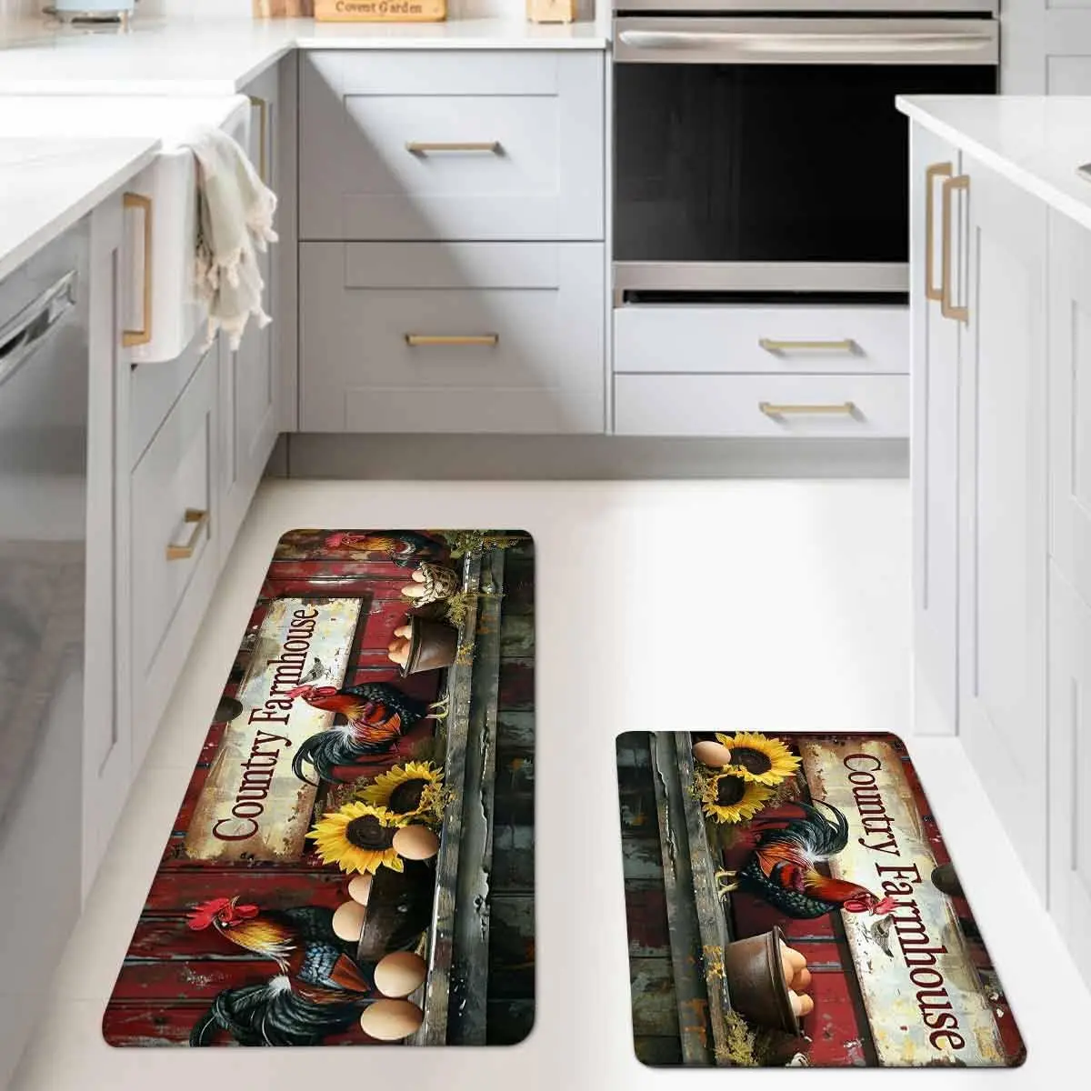 Farmhouse Rooster Sun Flowers Kitchen Mat Entrance Doormat Decor Corridor Balcony Laundry Room Rugs Bathroom Anti-slip Floor Mat
Farmhouse Rooster Sun Flowers Kitchen Mat Entrance Doormat Decor Corridor Balcony Laundry Room Rugs Bathroom Anti-slip Floor Mat