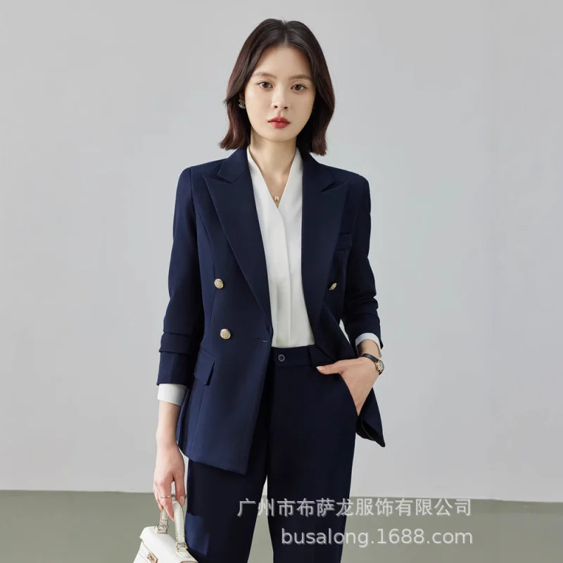 Женский комплект костюмов, элитный осенний новый профессиональный костюм2025Элегантный костюм для собеседования, официальная спецодежда
Женский комплект костюмов, элитный осенний новый профессиональный костюм2025Элегантный костюм для собеседования, официальная спецодежда