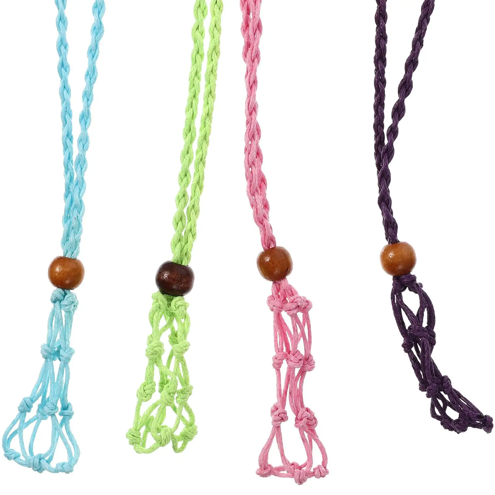 4 Pcs Hand Woven Mesh Retro Necklace Pendant Holder Vintage Decor Bracelet Cord Empty Stone Tool for
4 Pcs Hand Woven Mesh Retro Necklace Pendant Holder Vintage Decor Bracelet Cord Empty Stone Tool for