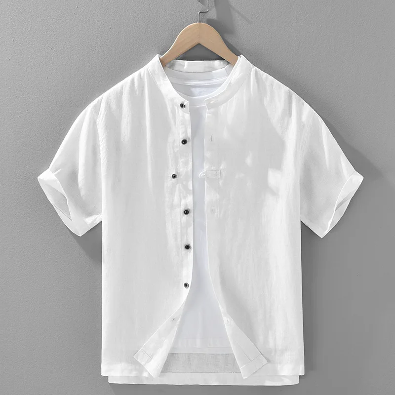 American Men's 100% Linen Summer Casual Short Sleeve Shirt Lazy Vintage Style Lightweight & Breathable Relaxed Fit Tops
American Men's 100% Linen Summer Casual Short Sleeve Shirt Lazy Vintage Style Lightweight & Breathable Relaxed Fit Tops
