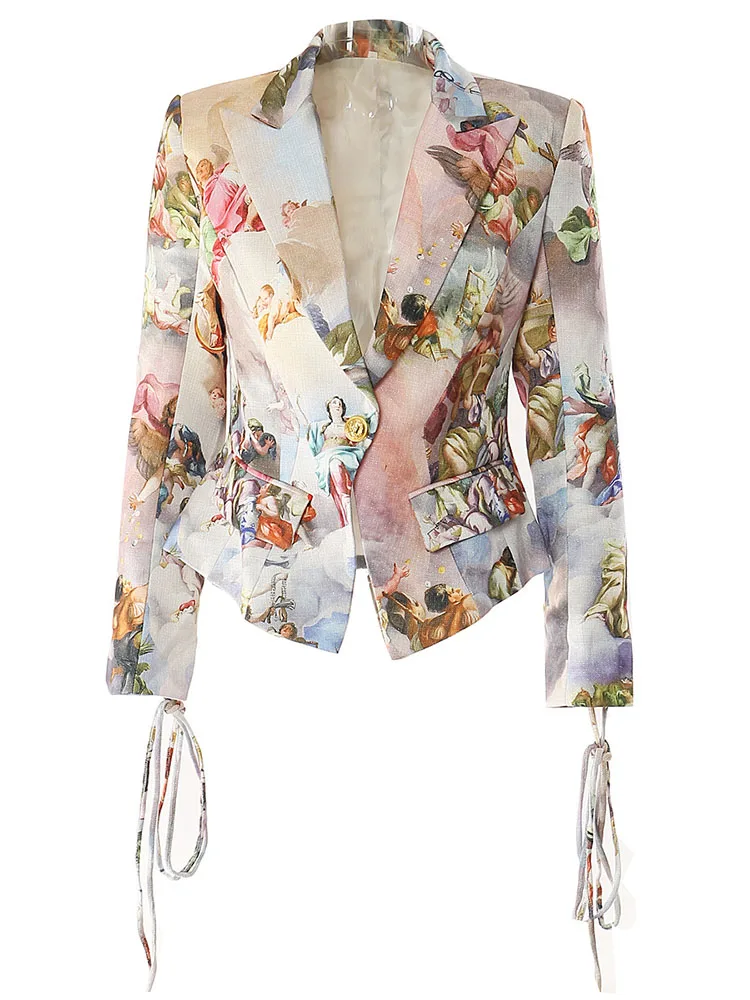 STUDIO Western Art Print Design Women's Small Suit Jaet 2024 New Waist-Cinching Ele Sle Long Sve Streetwear
STUDIO Western Art Print Design Women's Small Suit Jaet 2024 New Waist-Cinching Ele Sle Long Sve Streetwear