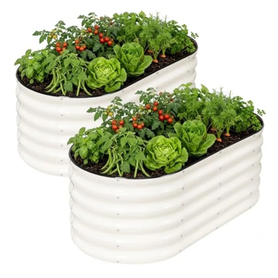 Galvanized Raised Garden Bed Kits 4x2x1.4FT Metal Raised Beds Outdoor for Gardening 17'' Tall Large Steel Raised Planter Bed fo
Galvanized Raised Garden Bed Kits 4x2x1.4FT Metal Raised Beds Outdoor for Gardening 17'' Tall Large Steel Raised Planter Bed fo