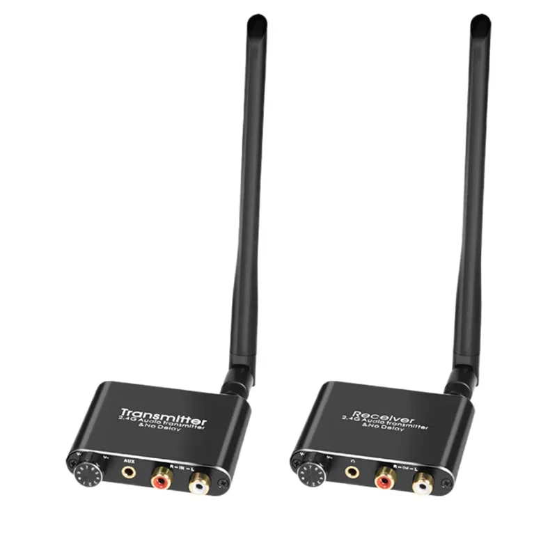 50M Wireless Wifi Audio Music 2.4G/5.8G With 3.5mm R/L RCA Wireless Audio adapter For DVD TV Compute Transmitter and Receiver
50M Wireless Wifi Audio Music 2.4G/5.8G With 3.5mm R/L RCA Wireless Audio adapter For DVD TV Compute Transmitter and Receiver