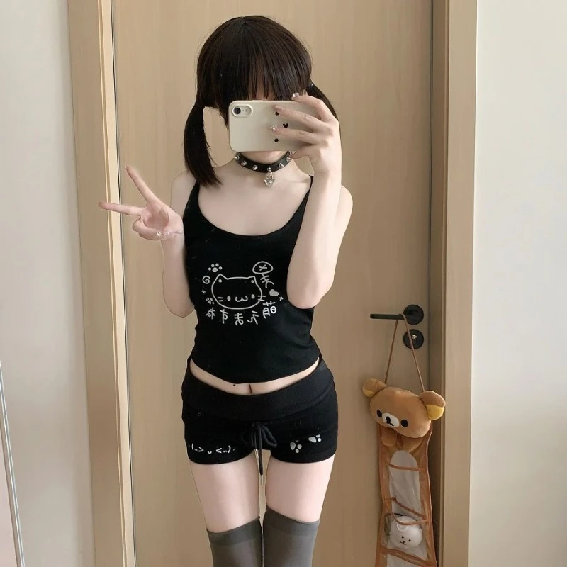 All Match Lazy Japanese O Neck Sleeveless Base Tank Top Y2k Aesthetic Sweet Cute Cartoon Print Girl Tops Harajuku Punk Clothes
All Match Lazy Japanese O Neck Sleeveless Base Tank Top Y2k Aesthetic Sweet Cute Cartoon Print Girl Tops Harajuku Punk Clothes
