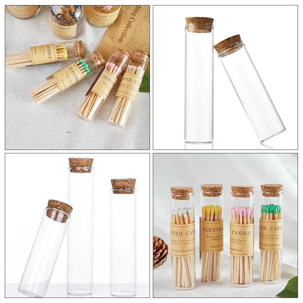 20pcs Glass Match Bottle Clear 25x120mm DIY Wishing Specimen Display Holder Empty Bottles With Cork Sample Storage Vial
20pcs Glass Match Bottle Clear 25x120mm DIY Wishing Specimen Display Holder Empty Bottles With Cork Sample Storage Vial