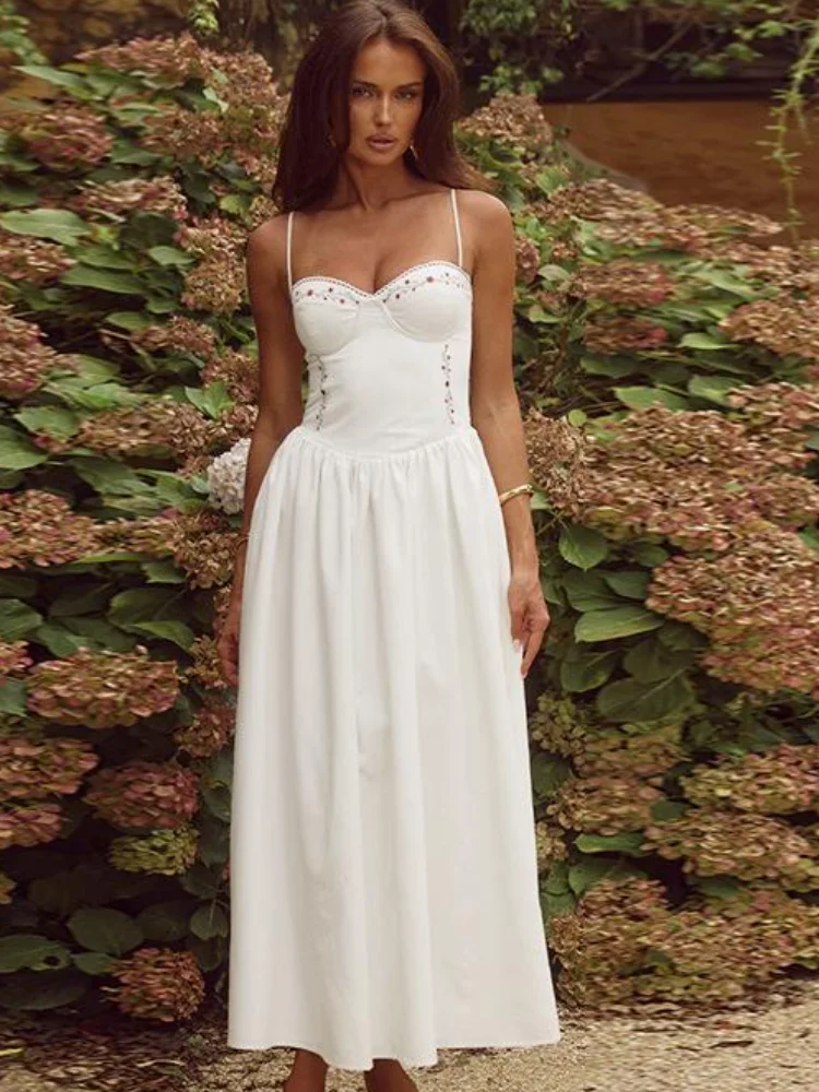 Women Sexy Printing Sling Long Dress Elegant Sleeveless U Neck High Waist Ruffled Vestido 2025 New Summer Fashion Holiday Robes
Women Sexy Printing Sling Long Dress Elegant Sleeveless U Neck High Waist Ruffled Vestido 2025 New Summer Fashion Holiday Robes