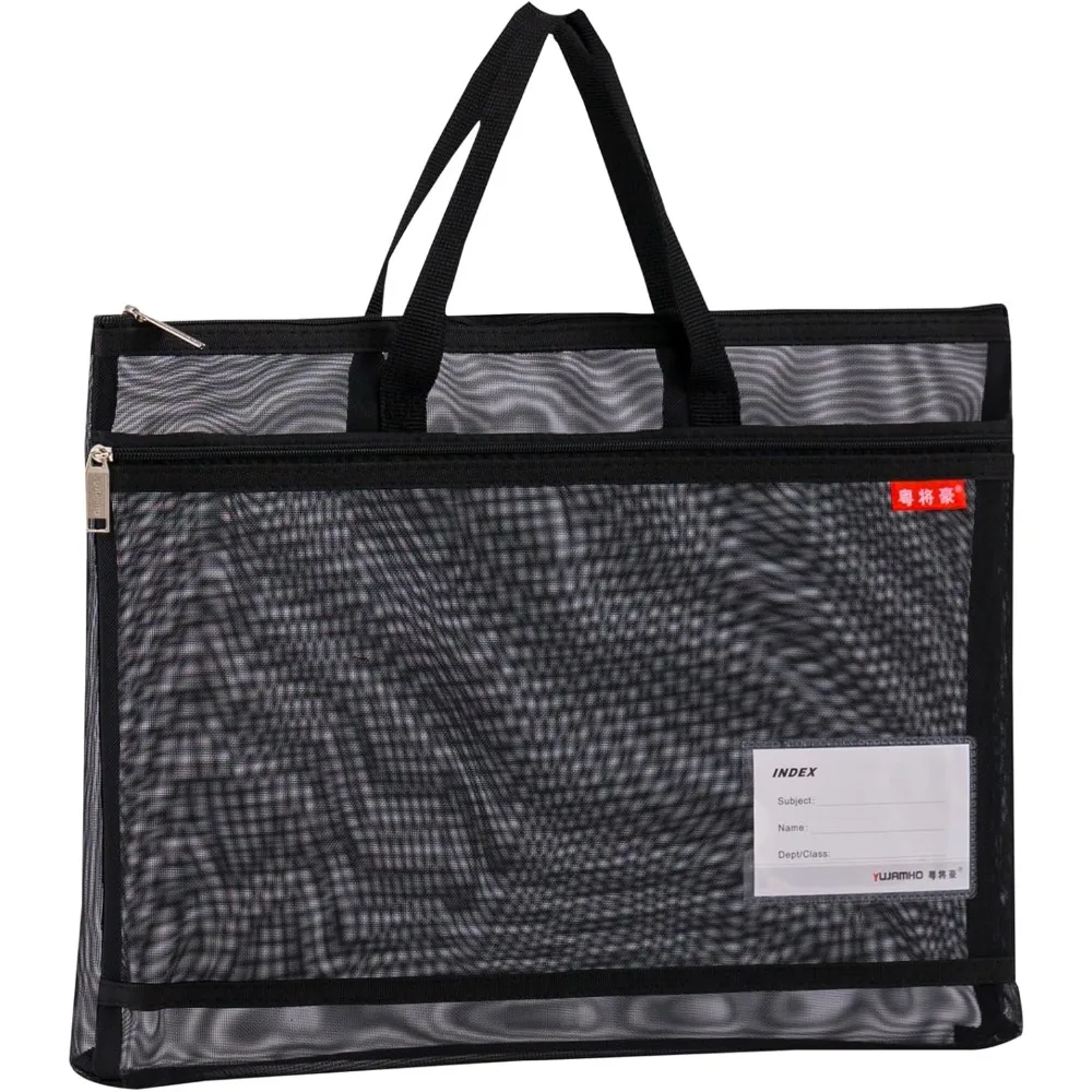 Pendancy Mesh Zipper Pouch A3 Size, Large Double Pocket Lightweight Nylon Transparent File Bag with Handle, 13x17 in Foldable Do
Pendancy Mesh Zipper Pouch A3 Size, Large Double Pocket Lightweight Nylon Transparent File Bag with Handle, 13x17 in Foldable Do