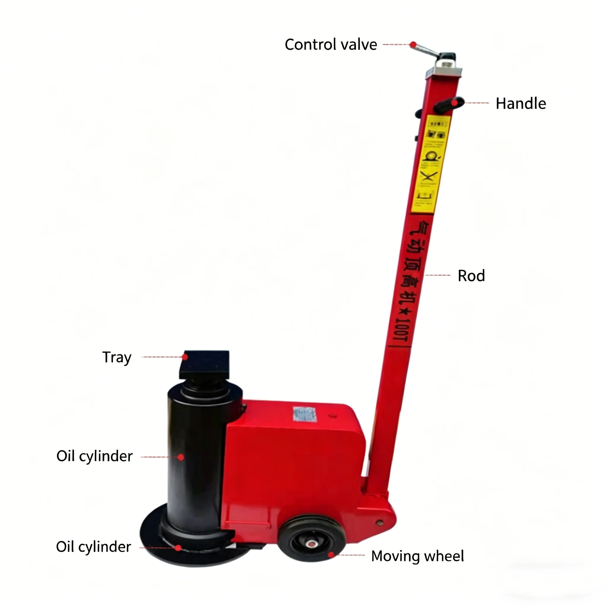 Pneumatic Hydraulic Jack 100Ton Air Hydraulic Floor Jack for Auto Repair
Pneumatic Hydraulic Jack 100Ton Air Hydraulic Floor Jack for Auto Repair
