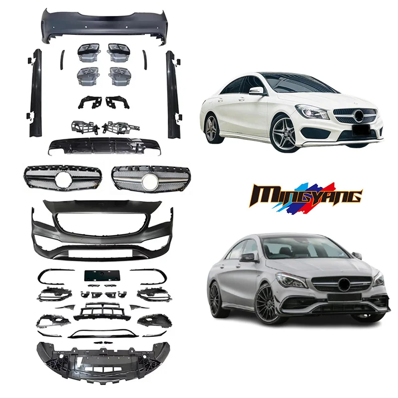 Modification High Quality CLA45 Design Front Rear Bumper Grille Body Kit 2014-2019 for Mercedes Benz W117 Bodykit
Modification High Quality CLA45 Design Front Rear Bumper Grille Body Kit 2014-2019 for Mercedes Benz W117 Bodykit