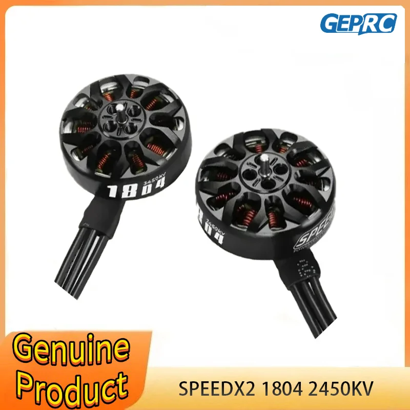 GEPRC SPEEDX2 1804 2450KV 6S Black Motor for FPV Freestyle 3-4inch Cinewhoop Toothpick Long Range Drones Cinebot30
GEPRC SPEEDX2 1804 2450KV 6S Black Motor for FPV Freestyle 3-4inch Cinewhoop Toothpick Long Range Drones Cinebot30