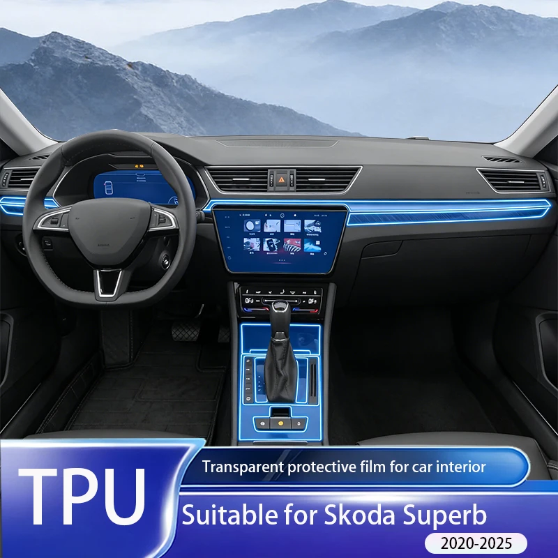 Suitable for Skoda Superb 2020-2025 instrument panel multimedia navigation transparent anti scratch TPU protective film
Suitable for Skoda Superb 2020-2025 instrument panel multimedia navigation transparent anti scratch TPU protective film