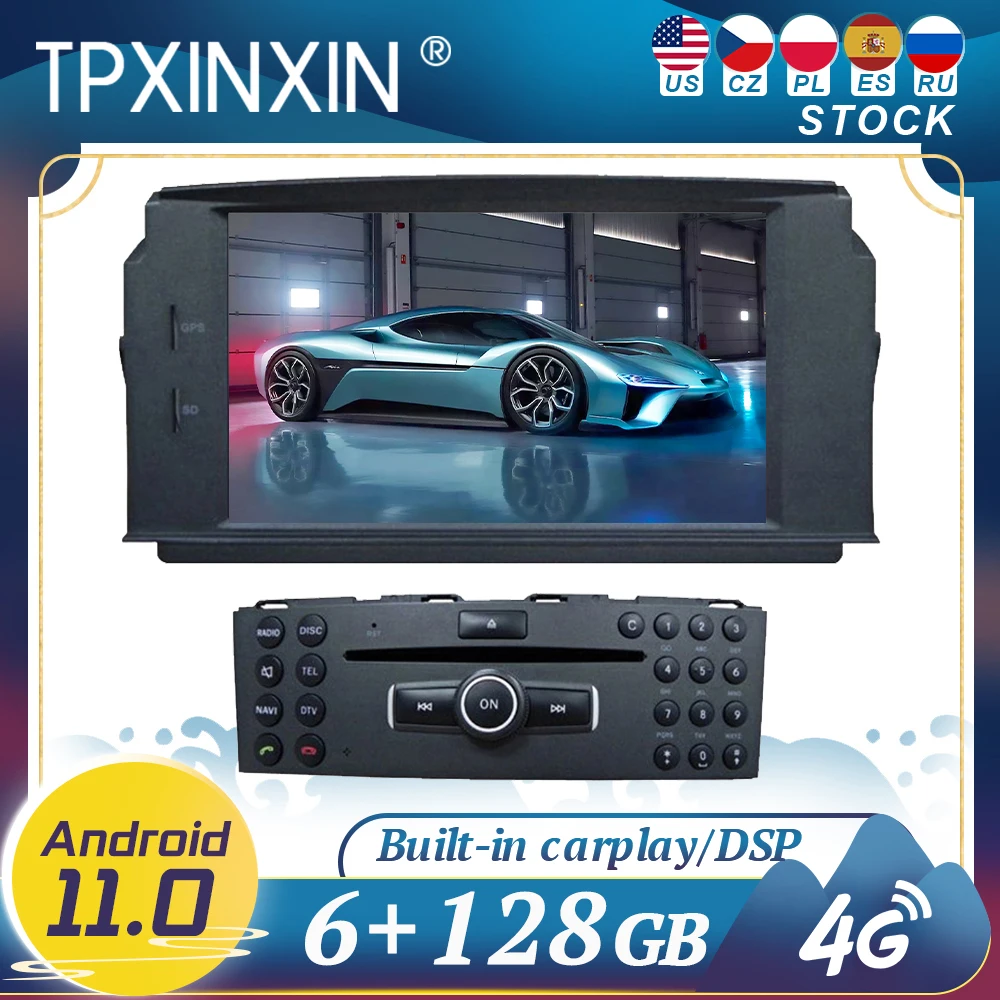 Android11 Car Radio For MERCEDES BENZ C Class C180 C200 C230 W204 2007-2010 GPS navigation Stereo Radio Recorde HeadUnit Carplay
Android11 Car Radio For MERCEDES BENZ C Class C180 C200 C230 W204 2007-2010 GPS navigation Stereo Radio Recorde HeadUnit Carplay