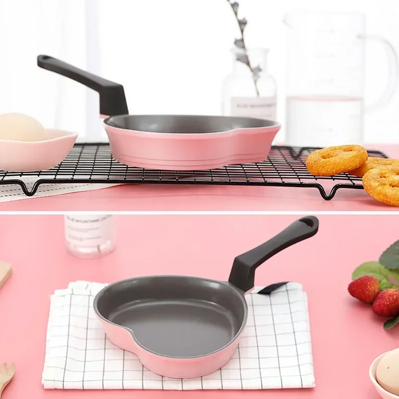 Heart Shaped Frying Pan Food Breakfast Egg Ceramic Non-Stick Pan Kitchen Cooking Pot Grilling Cookware Household Canteen Tool
Heart Shaped Frying Pan Food Breakfast Egg Ceramic Non-Stick Pan Kitchen Cooking Pot Grilling Cookware Household Canteen Tool