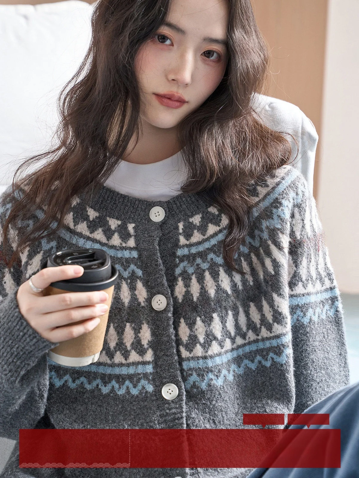 MoZao Grey Single-Button Knitted Sweater Women's Loose Lazy Style Outerwear Winter New Arrival Warm Thermal Fleece Coat
MoZao Grey Single-Button Knitted Sweater Women's Loose Lazy Style Outerwear Winter New Arrival Warm Thermal Fleece Coat