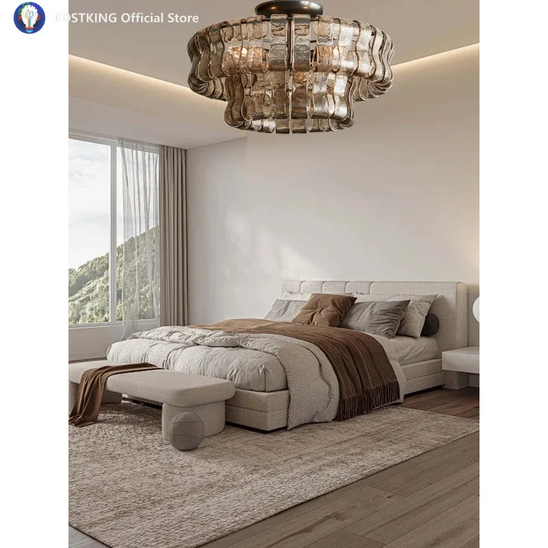 French Style Gray Glass Ceiling Chandeliers 2025 Classic Round Hanging Lamps for Ceiling Home Decoration Lighting Gold Lustres
French Style Gray Glass Ceiling Chandeliers 2025 Classic Round Hanging Lamps for Ceiling Home Decoration Lighting Gold Lustres