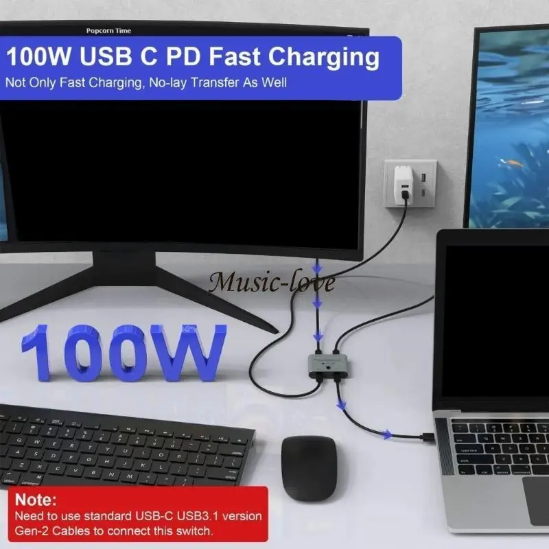 USB C Switcher Splitter For Efficient MultiDevice Connectivitys 4K@120Hz 8K@60Hz 203A
USB C Switcher Splitter For Efficient MultiDevice Connectivitys 4K@120Hz 8K@60Hz 203A