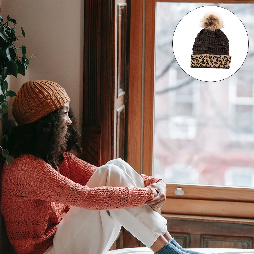 Winter Warm Hat Leopard Knitted Beanie Thicken Pompom Lightweight Comfortable Elastic Foldable Storage Winter Accessory
Winter Warm Hat Leopard Knitted Beanie Thicken Pompom Lightweight Comfortable Elastic Foldable Storage Winter Accessory