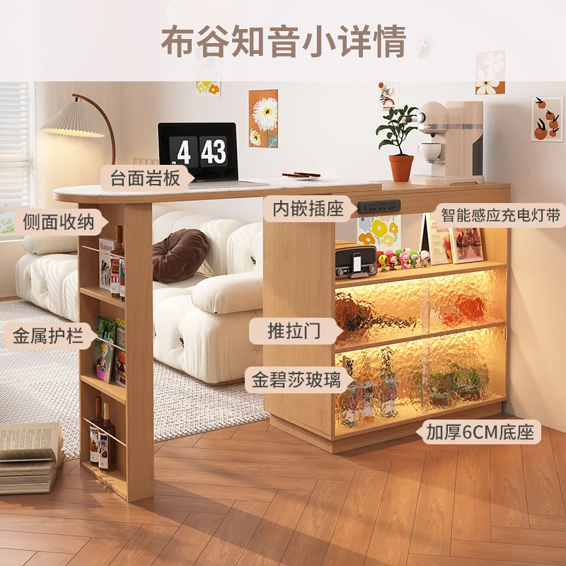 Japanese-style sofa side cabinet household rock slab bar table dining side cabinet integrated double-sided partition
Japanese-style sofa side cabinet household rock slab bar table dining side cabinet integrated double-sided partition