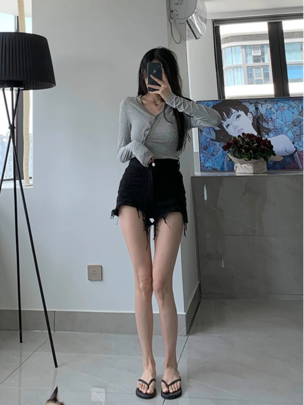 Korean Sle High Waist Versatile Denim orts Women Summer New Slimming Hole A-Line Frayed Wide Leg Hot Pants Trendy
Korean Sle High Waist Versatile Denim orts Women Summer New Slimming Hole A-Line Frayed Wide Leg Hot Pants Trendy